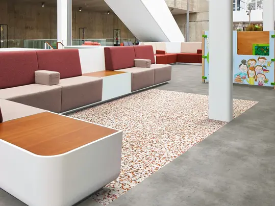 Revêtement de sol pose sans colle PVC Modul'up fort trafic | Forbo Flooring Systems